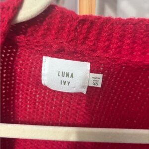 Luna Ivy Red Women's Sweater